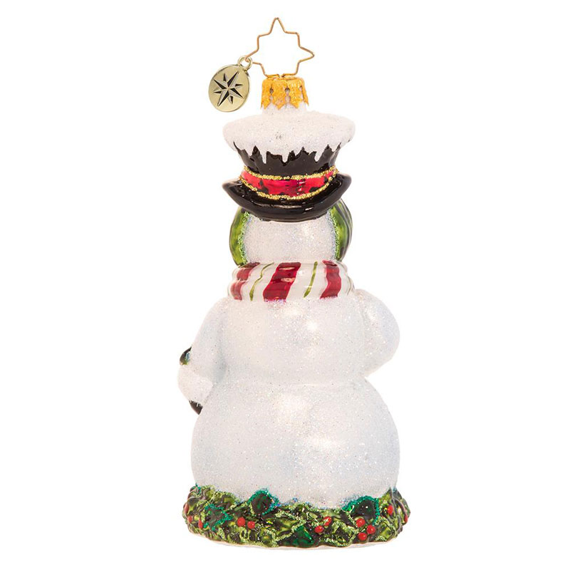 Christopher Radko Happy in Holly Snowman Ornament