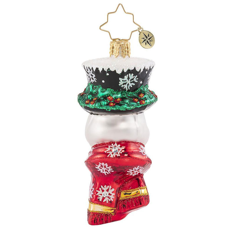 Christopher Radko A Snowman Worth Flocking To Gem Ornament