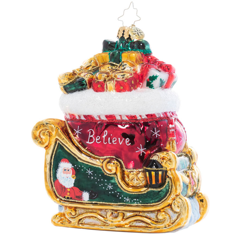 Christopher Radko Christmas Magic Sleigh Ornament