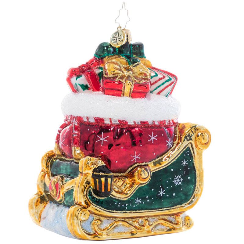 Christopher Radko Christmas Magic Sleigh Ornament