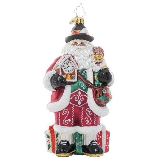 Christopher Radko Wilkommen Santa Ornament