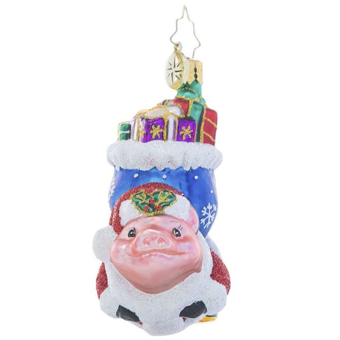 Christopher Radko When Pigs Fly Gem Ornament