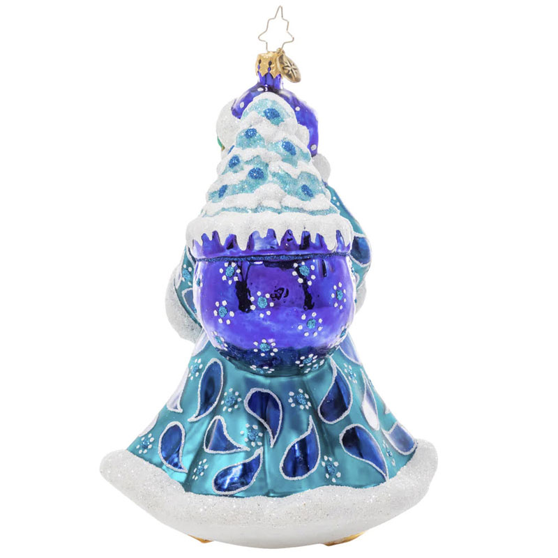 Christopher Radko Fancy Fiddler Santa Ornament