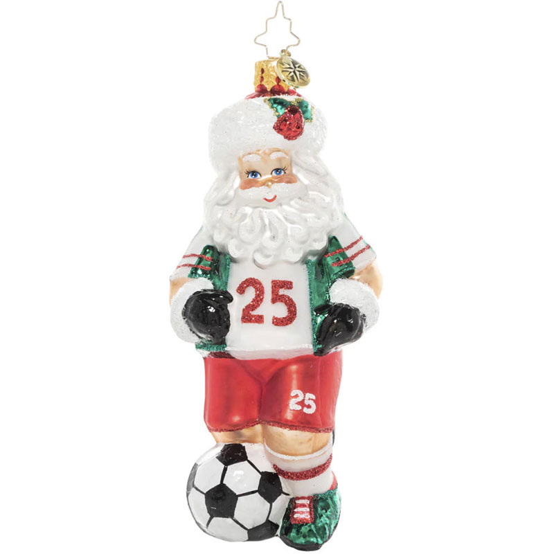 Christopher Radko Kick It Like Kringle Ornament