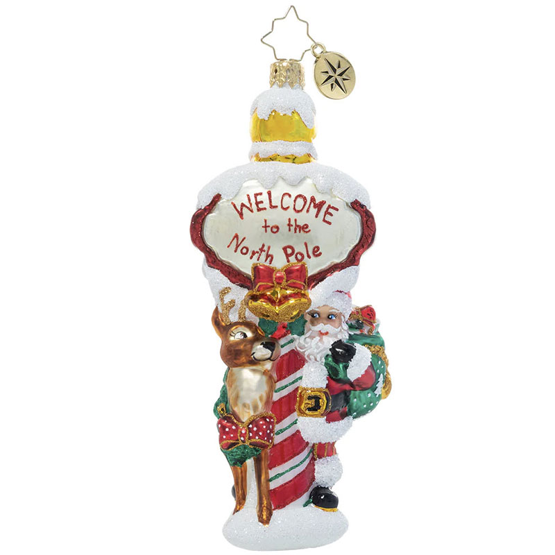 Christopher Radko Welcome Home Santa Ornament