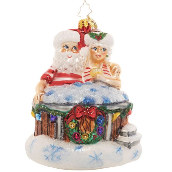 Christopher Radko Holiday Hot Tub Ornament