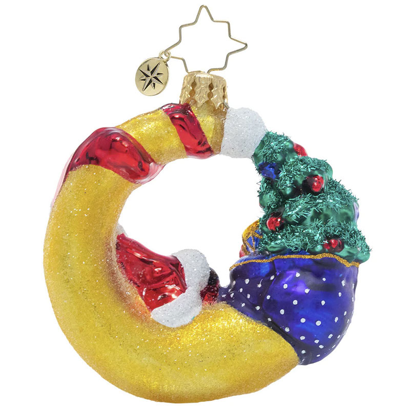 Christopher Radko Over The Moon For Christmas Gem Ornament