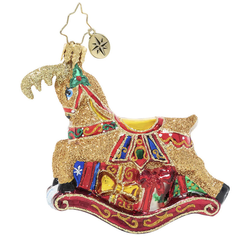 Christopher Radko Buck Rocks Here Gem Ornament