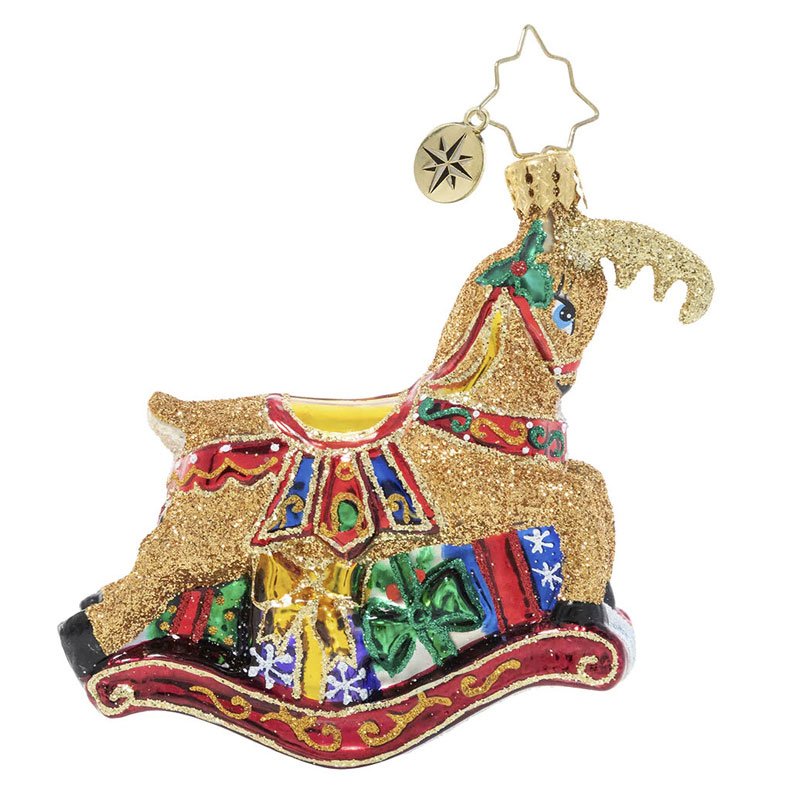 Christopher Radko Buck Rocks Here Gem Ornament