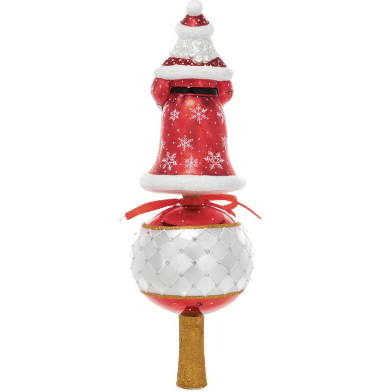 Christopher Radko Tree Bearing Santa Finial Ornament