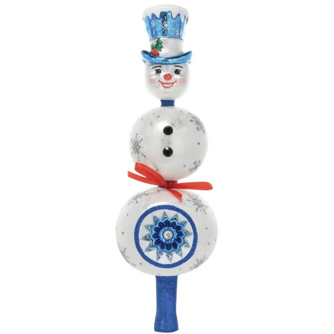 Christopher Radko Splendid Snowman Finial Ornament