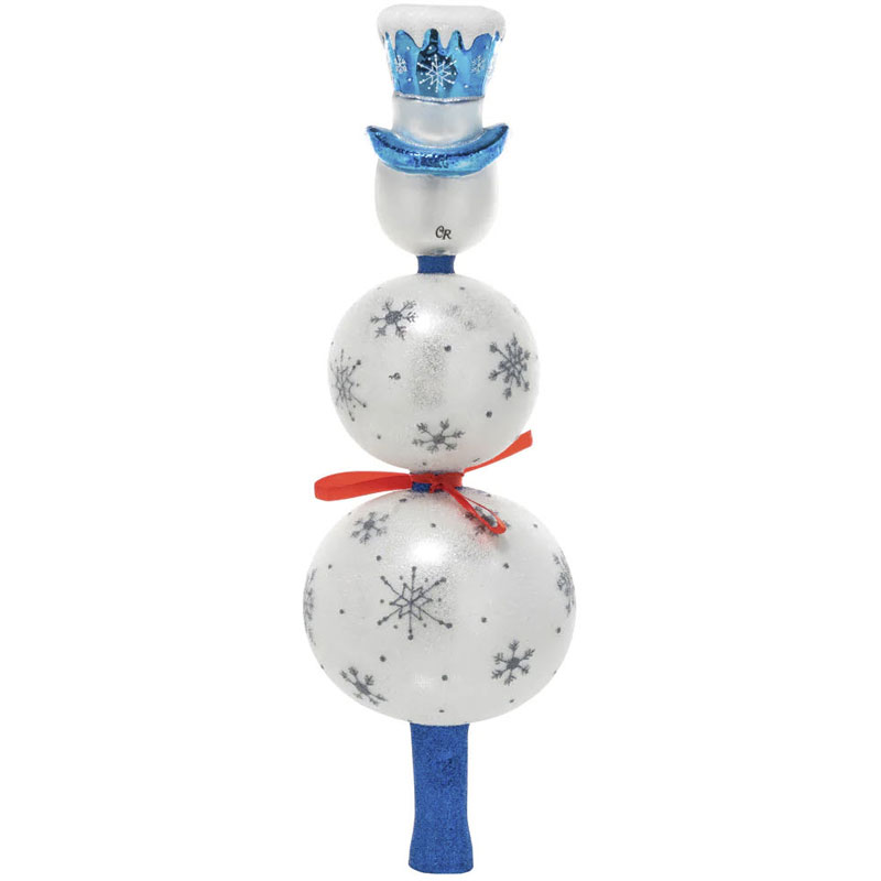 Christopher Radko Splendid Snowman Finial Ornament