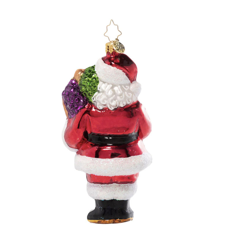 Christopher Radko Wine Night Santa Ornament