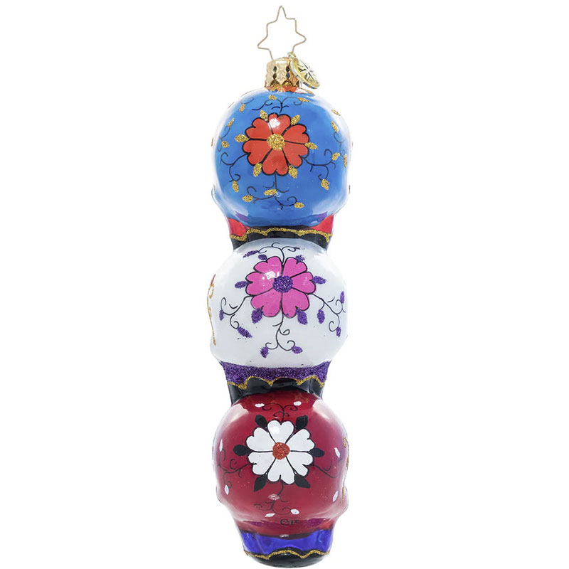 Christopher Radko Spooky Sugar Skulls Ornament