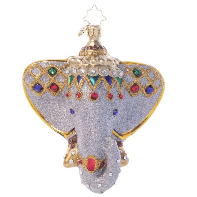 Christopher Radko Opulent Elephant Ornament