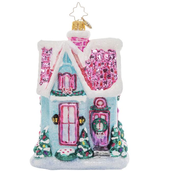 Christopher Radko Charming Christmas Cottage Ornament