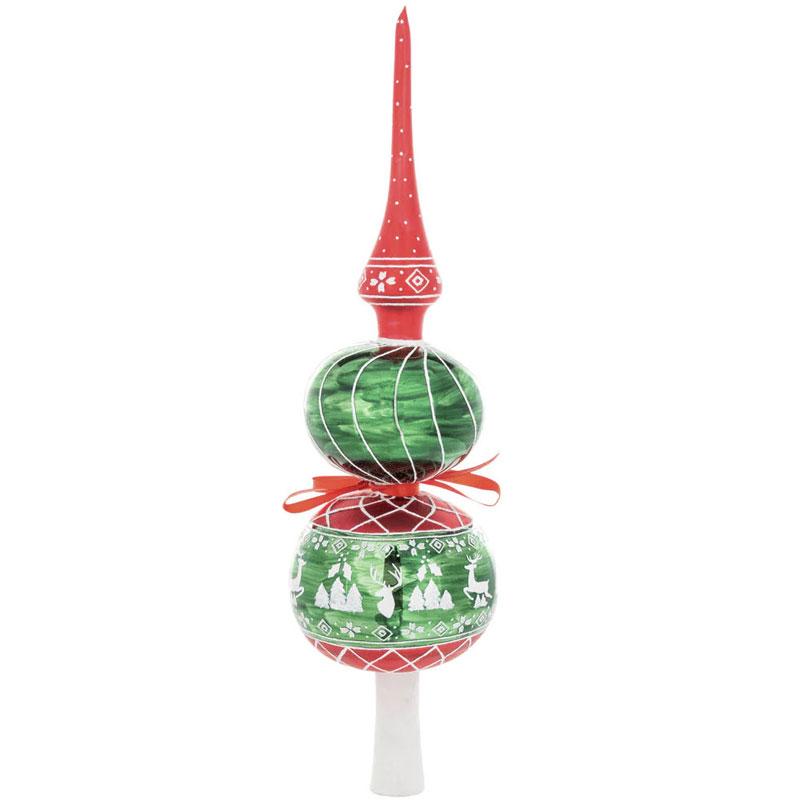 Christopher Radko A Rustic Christmas Finial Ornament