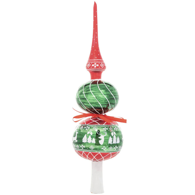 Christopher Radko A Rustic Christmas Finial Ornament