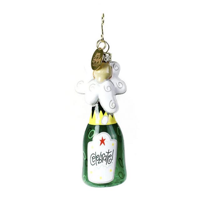 Coton Colors Champagne Shaped Ornament