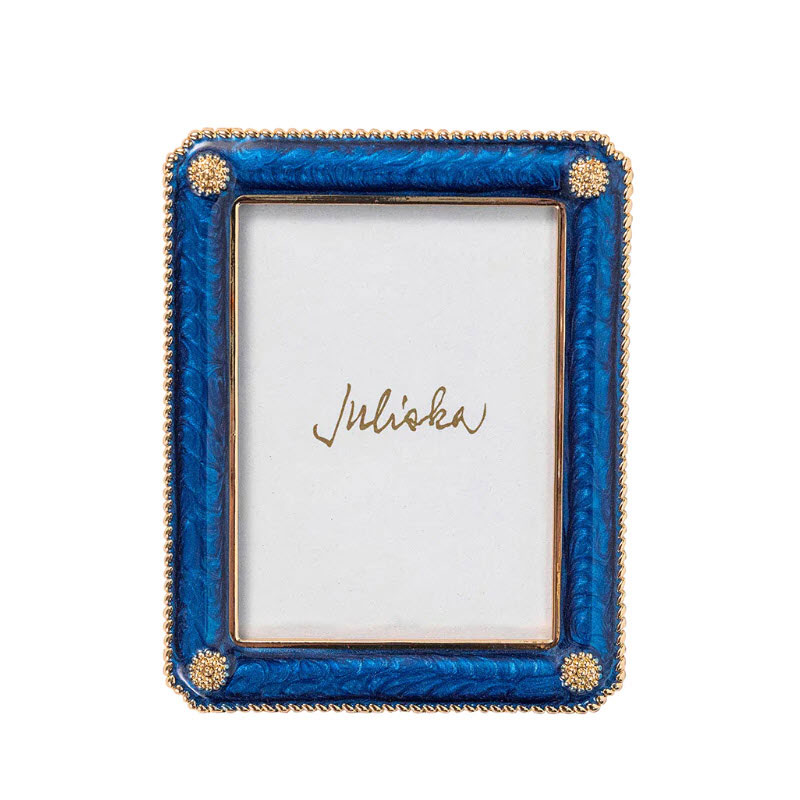 Juliska Berry and Thread 2x3 Frame Ornament, Navy