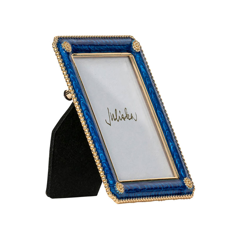 Juliska Berry and Thread 2x3 Frame Ornament, Navy