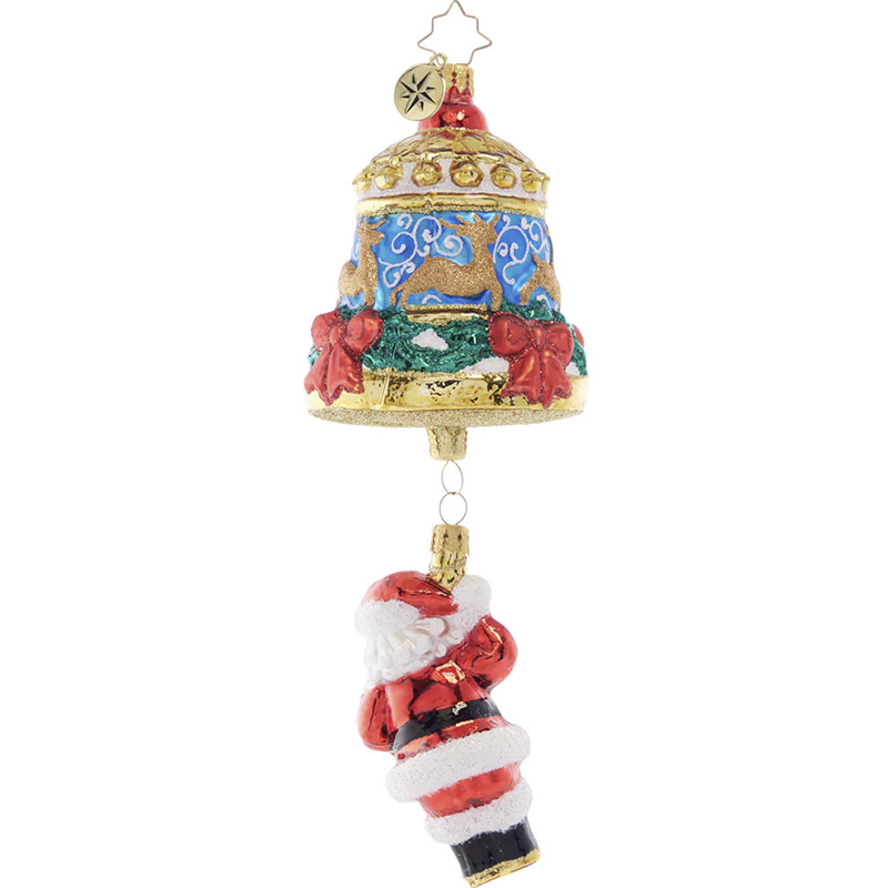 Christopher Radko Swinging Santa Ornament