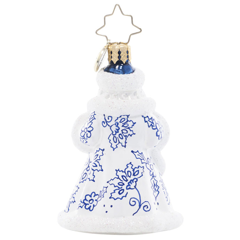 Christopher Radko Cheerful Chinoiserie Santa Gem Ornament