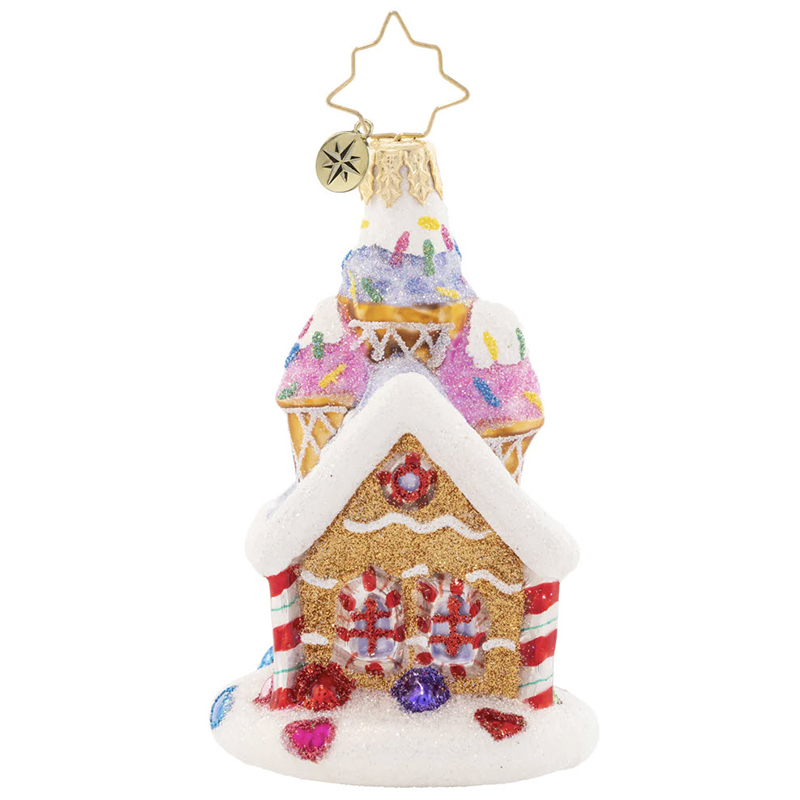 Christopher Radko Sprinkled Sundae Chalet Gem Ornament