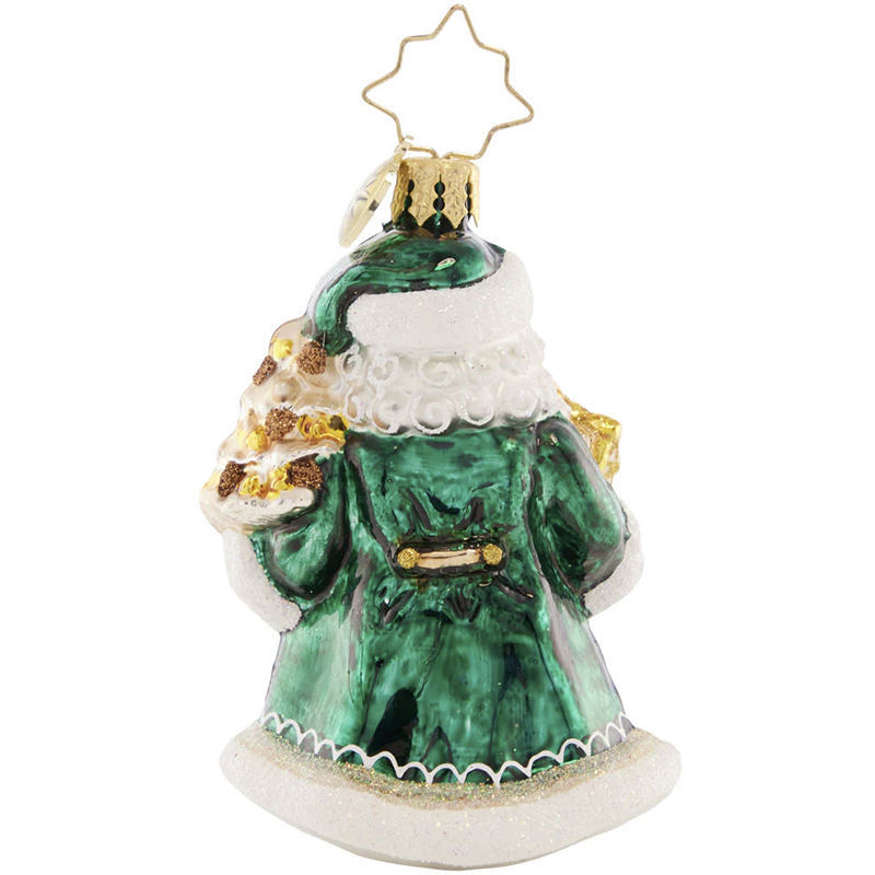 Christopher Radko Emerald City Santa Gem Ornament