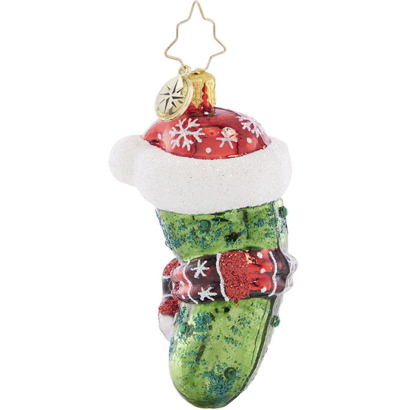 Christopher Radko Chilly Christmas Pickle Gem Ornament