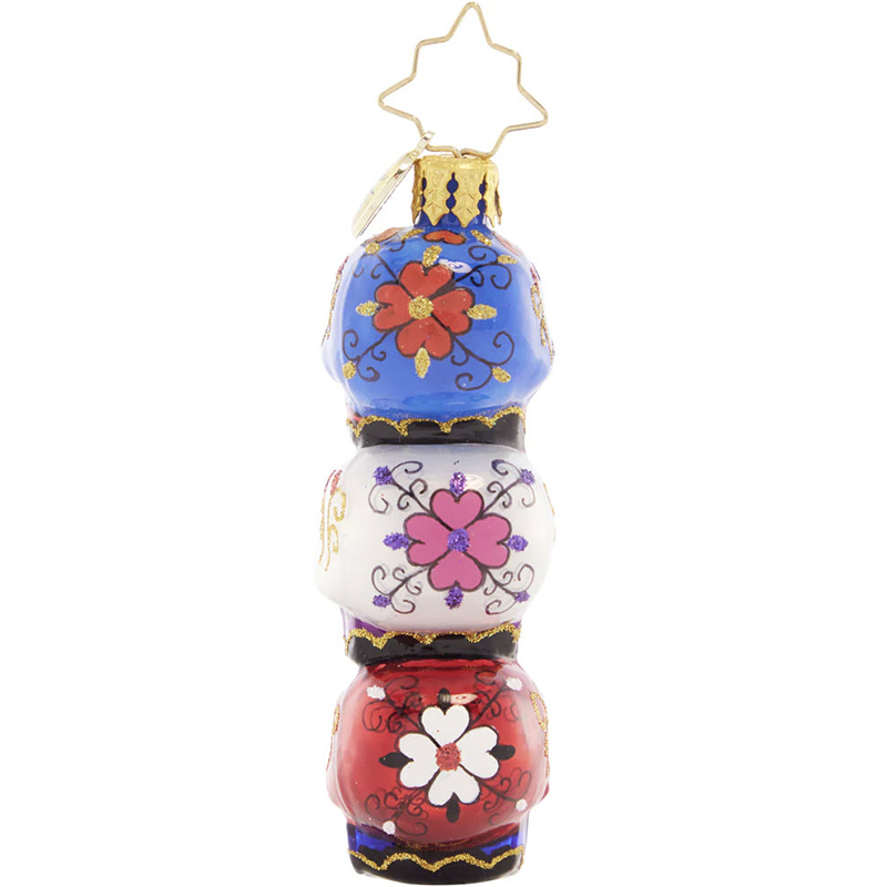 Christopher Radko Spooky Sugar Skulls Gem Ornament