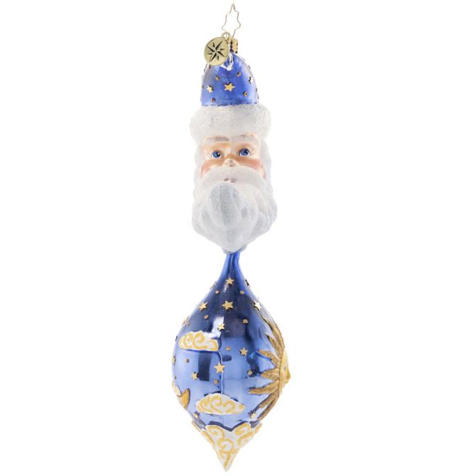 Christopher Radko Daystar Santa Ornament