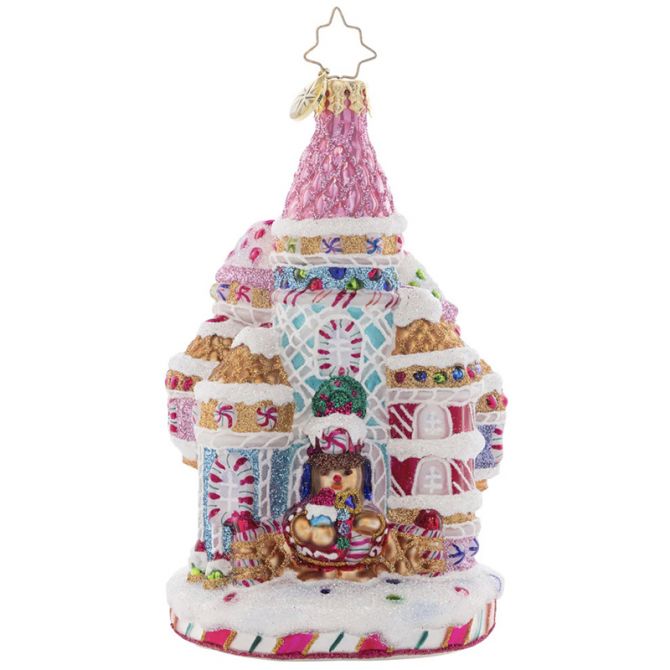 Christopher Radko Candy Cane Castle Ornament