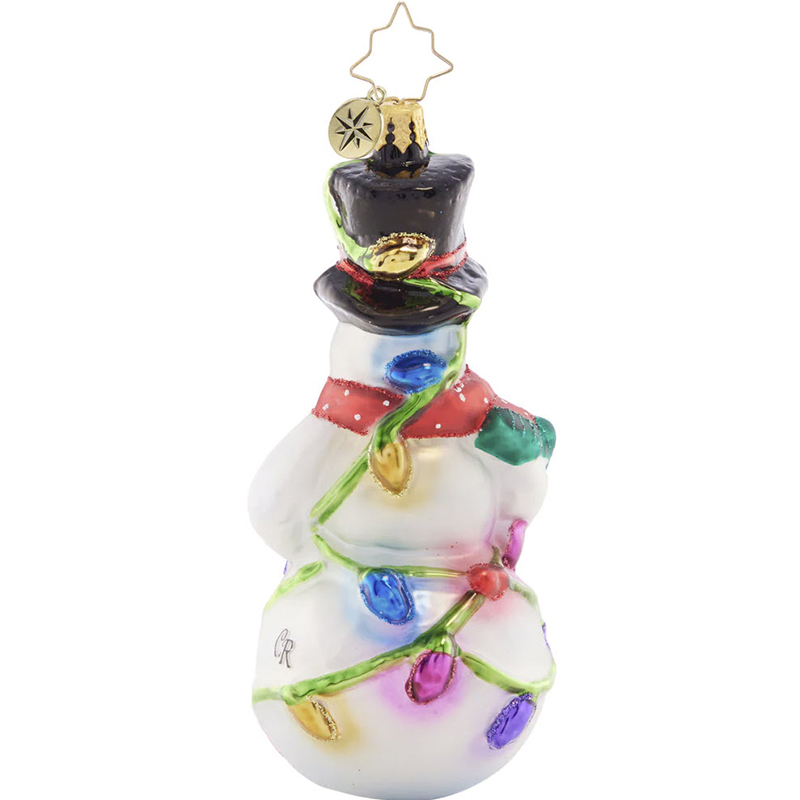 Christopher Radko Light The Night Snowman Ornament
