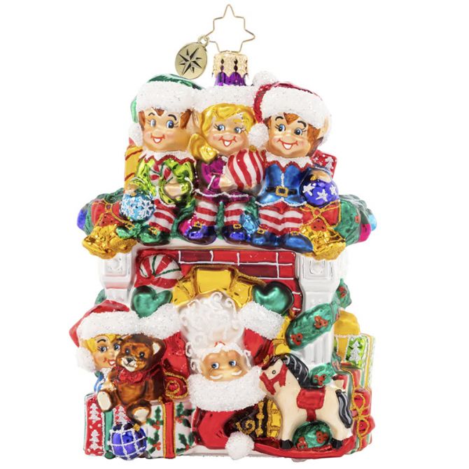 Christopher Radko Fireplace High Jinks Ornaments