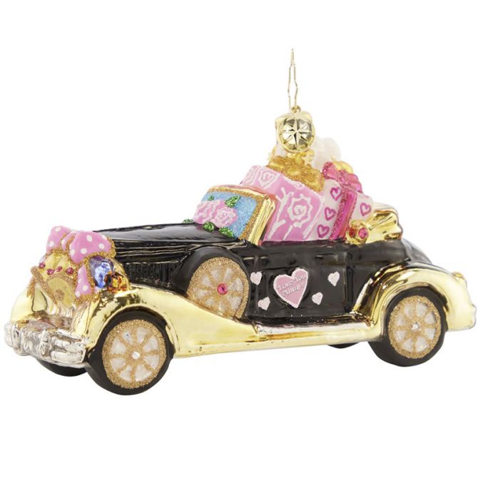 Christopher Radko Just Married Roadster Ornament