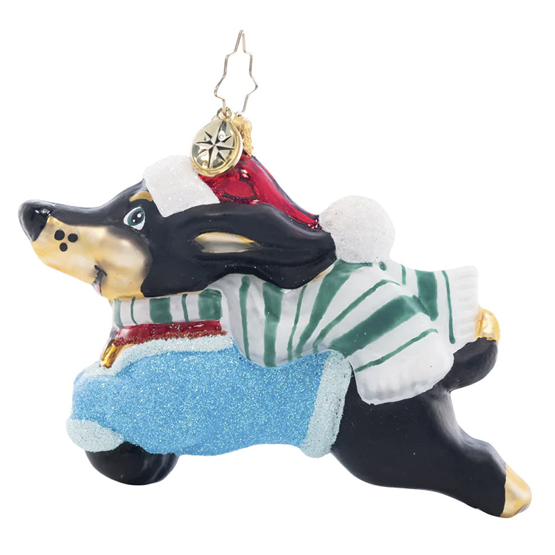 Christopher Radko Santa Paws Ornament