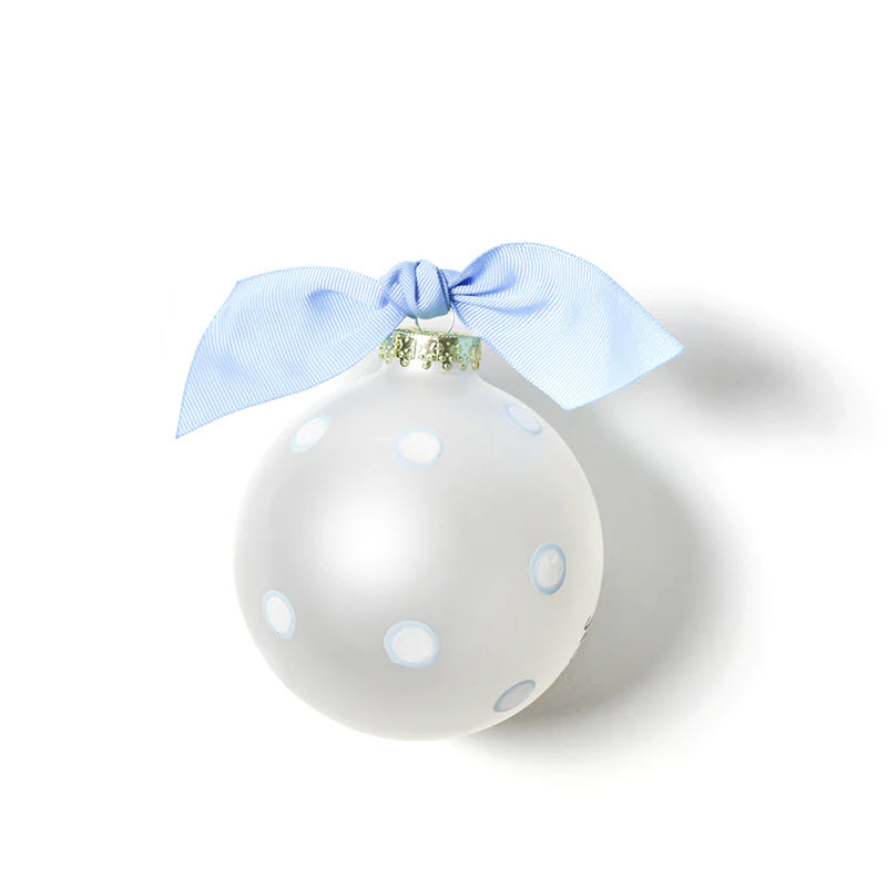 Coton Colors My First Christmas Snowman Boy Glass Ornament