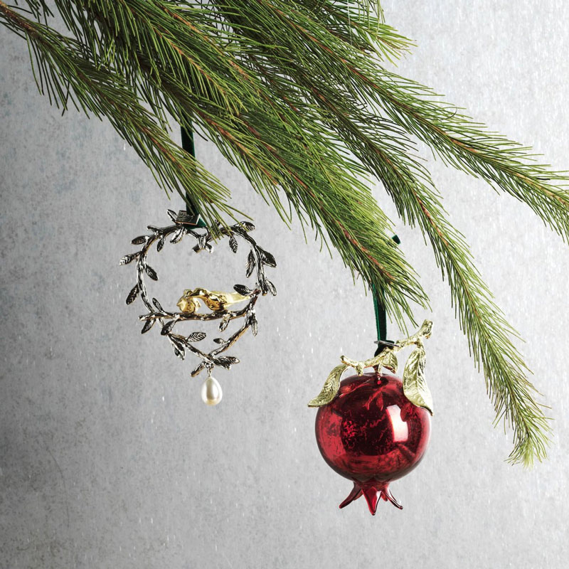 Michael Aram Pomegranate Glass Ornament, Red