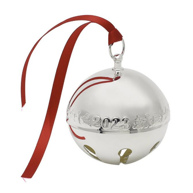 Wallace Silver Plated Sleigh Bell Ornament, 2023