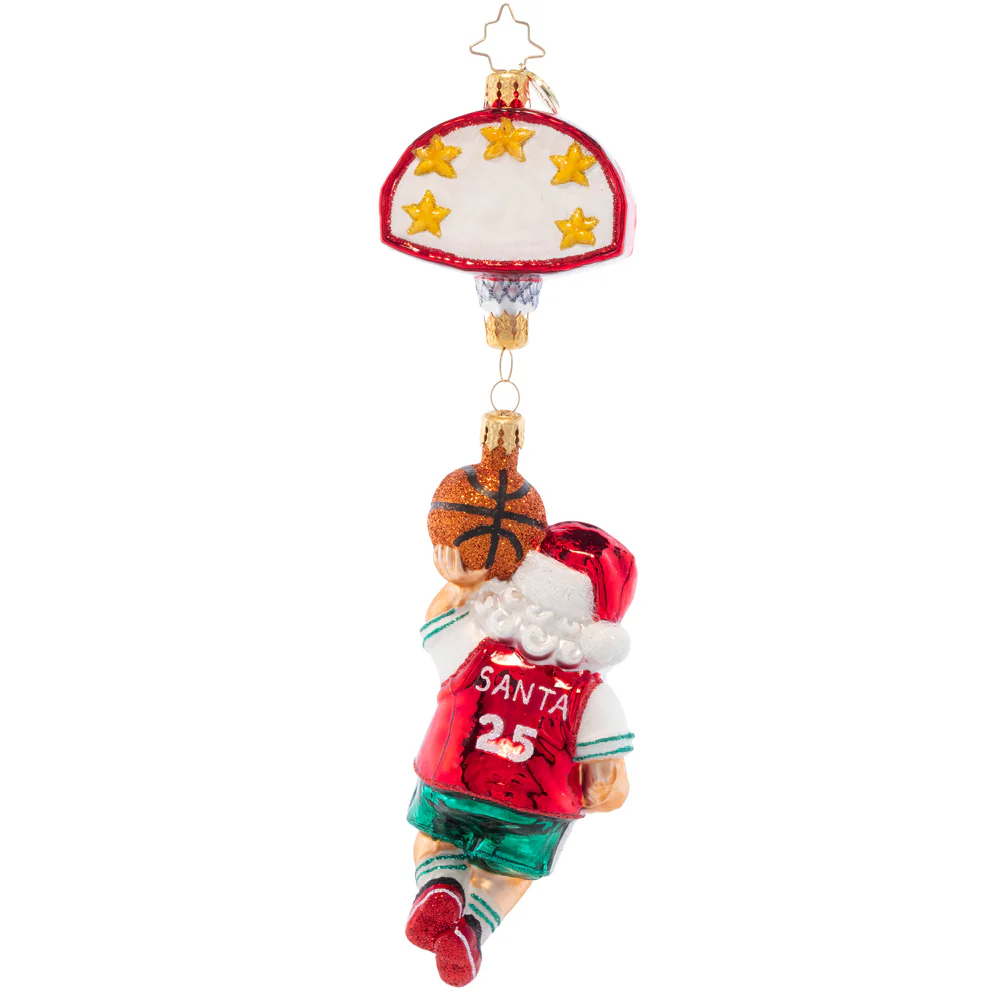 Christopher Radko Baller Santa Ornament