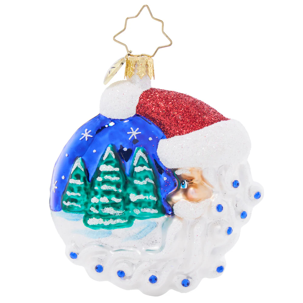 Christopher Radko Christmas Village Santa Ornament