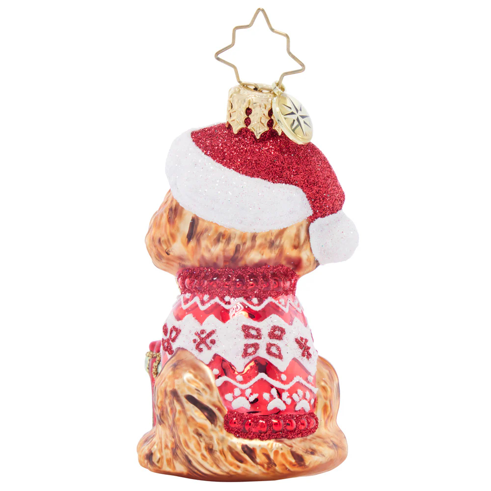 Christopher Radko Festive Furry Friend Ornament