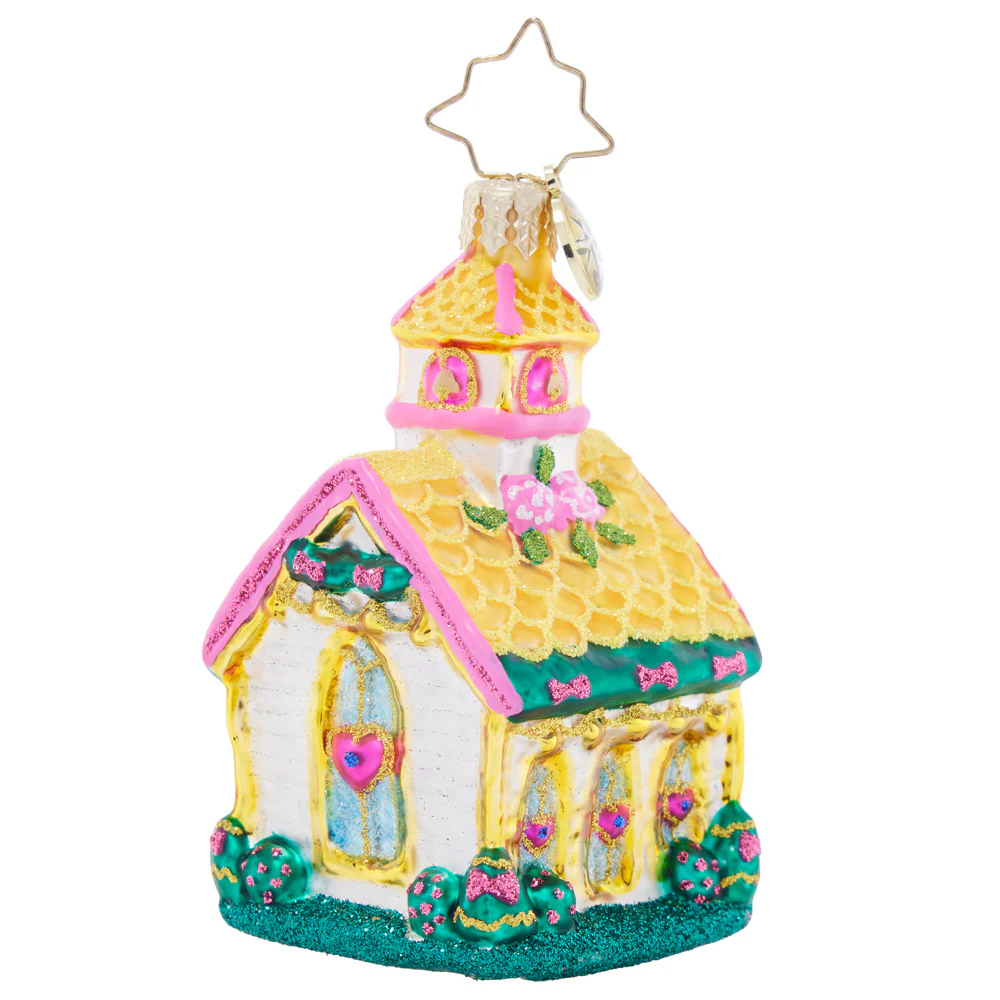 Christopher Radko Charming Wedding Chapel Ornament