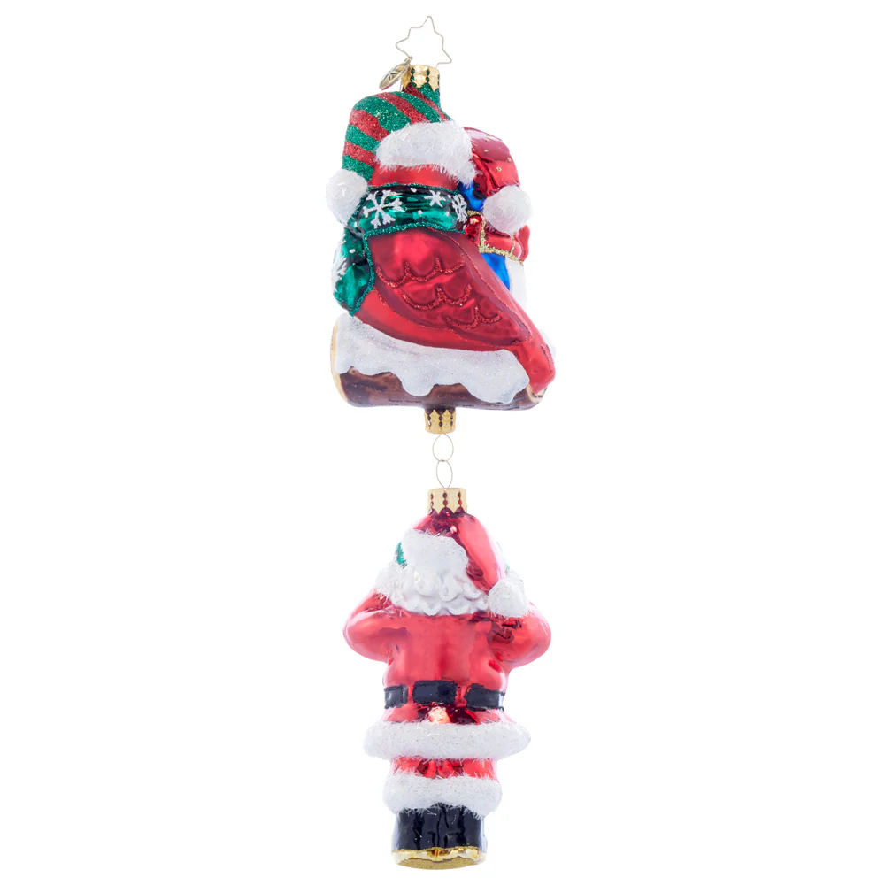 Christopher Radko Claus and the Cardinals Ornament