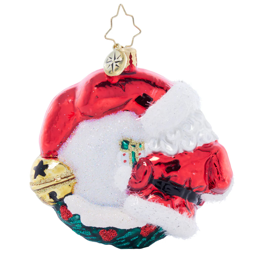 Christopher Radko Christmas Wishes Santa Wreath Ornament