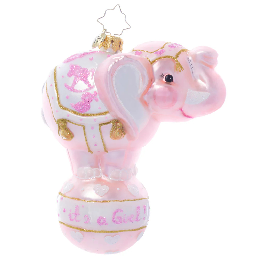 Christopher Radko Balancing Baby Girl Ornament