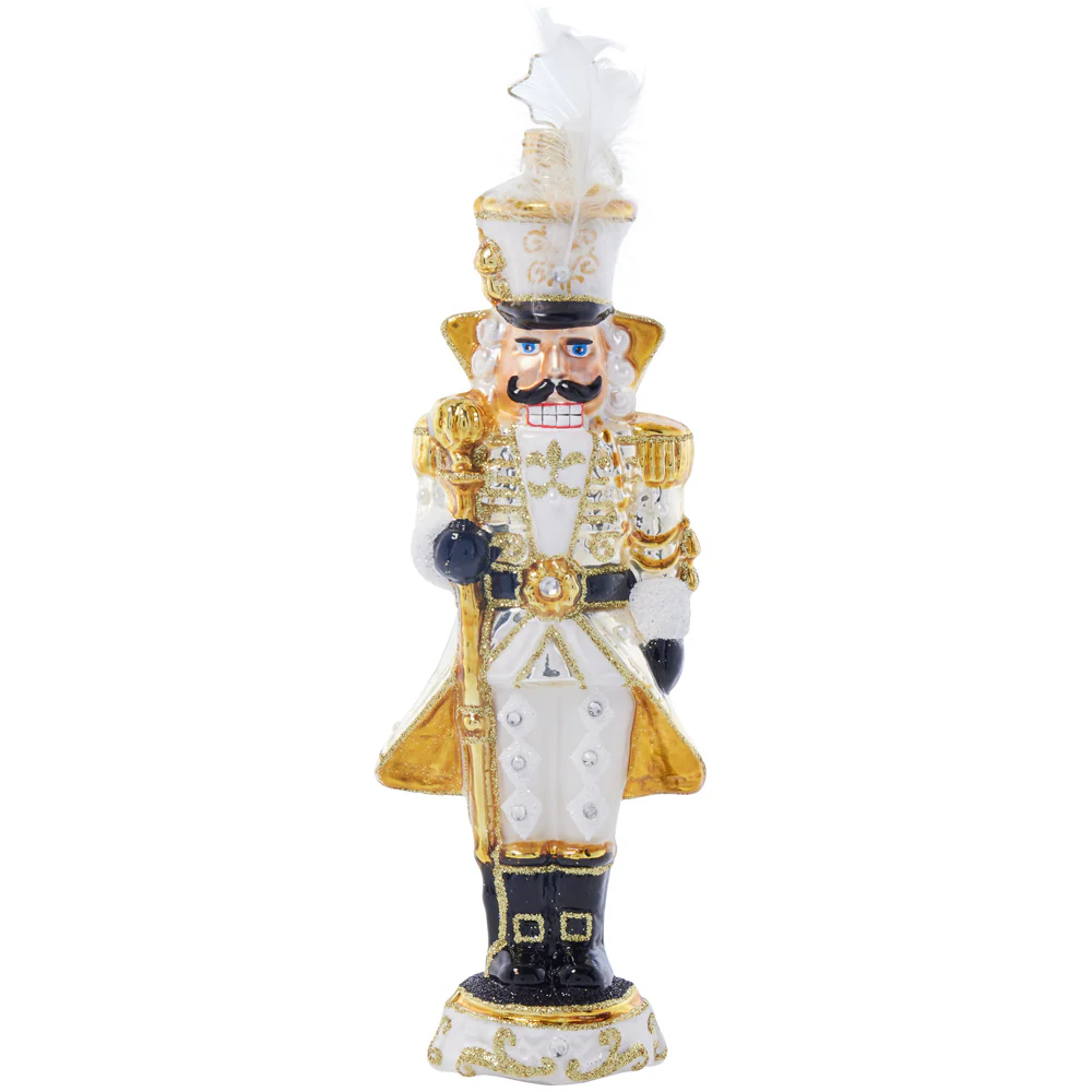 Christopher Radko Ivory Elegance Nutcracker Ornament