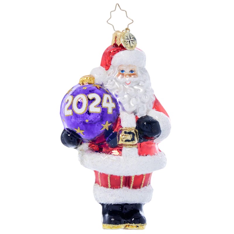 Christopher Radko Santa's 2024 Keepsake Gem Ornament