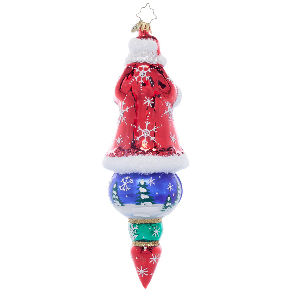 Christopher Radko Santa's Splendid Snowscape Ornament